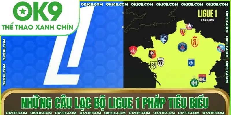 Những câu lạc bộ Ligue 1 Pháp tiêu biểu
